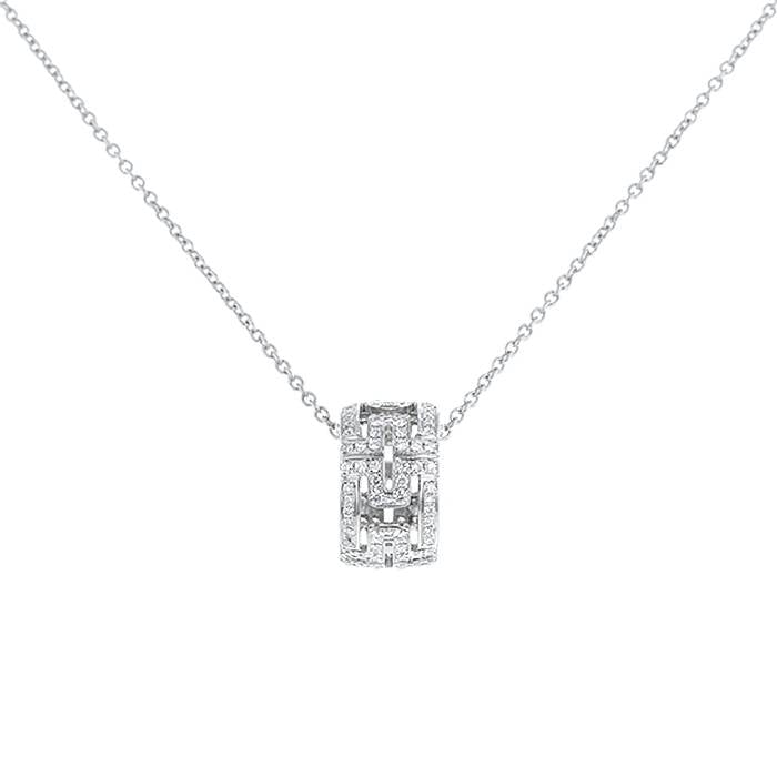 [Charm Aries Jewelry]PARENTESI NECKLACE SILVER DIAMOND