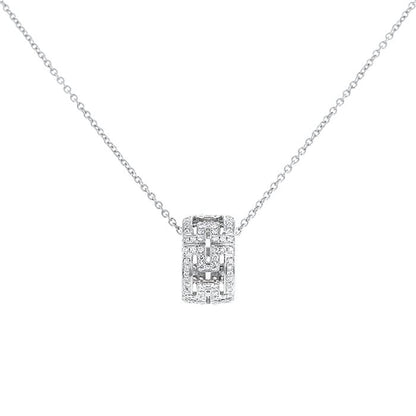 [Charm Aries Jewelry]PARENTESI NECKLACE SILVER DIAMOND