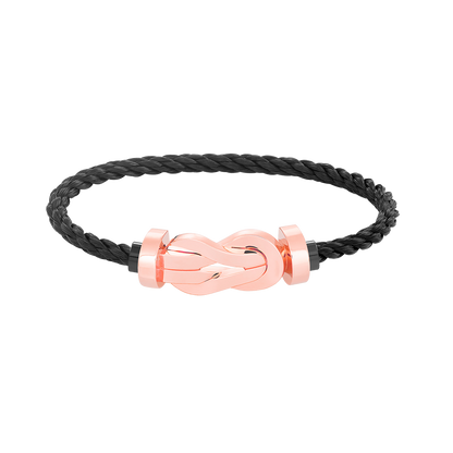 [Charm Aries Jewelry]CHANCE LARGE 8 FIGURE BUCKLE NO DIAMOND BRACELET ROSE GOLD