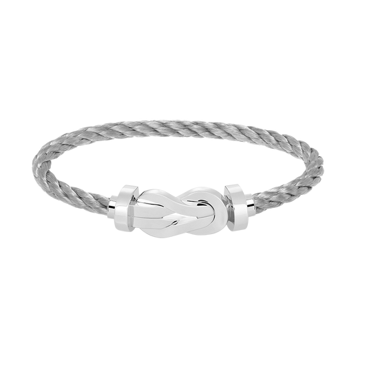 [Charm Aries Jewelry]CHANCE LARGE 8 FIGURE BUCKLE NO DIAMOND BRACELET SILVER