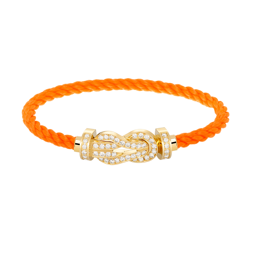 [Charm Aries Jewelry]CHANCE LARGE 8 FIGURE BUCKLE FULLDIAMOND BRACELET GOLD