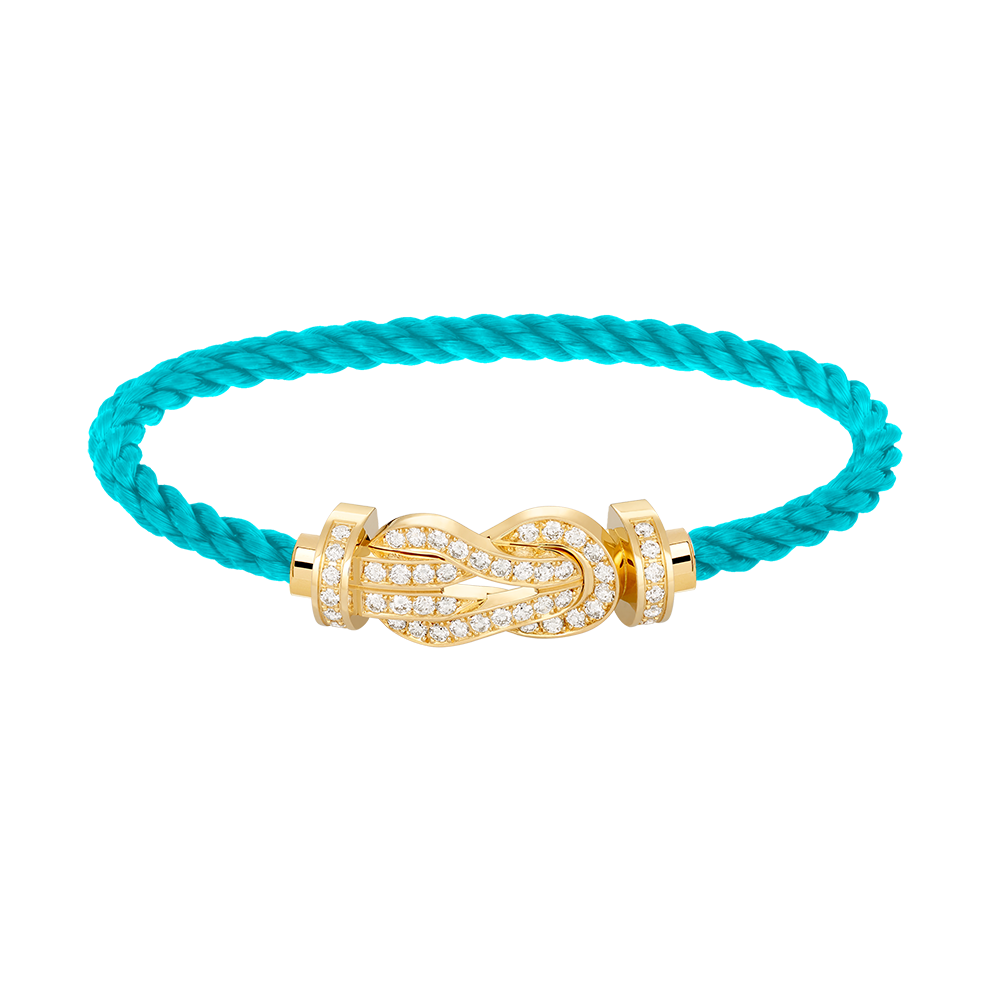 [Charm Aries Jewelry]CHANCE LARGE 8 FIGURE BUCKLE FULLDIAMOND BRACELET GOLD