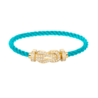 [Charm Aries Jewelry]CHANCE LARGE 8 FIGURE BUCKLE FULLDIAMOND BRACELET GOLD