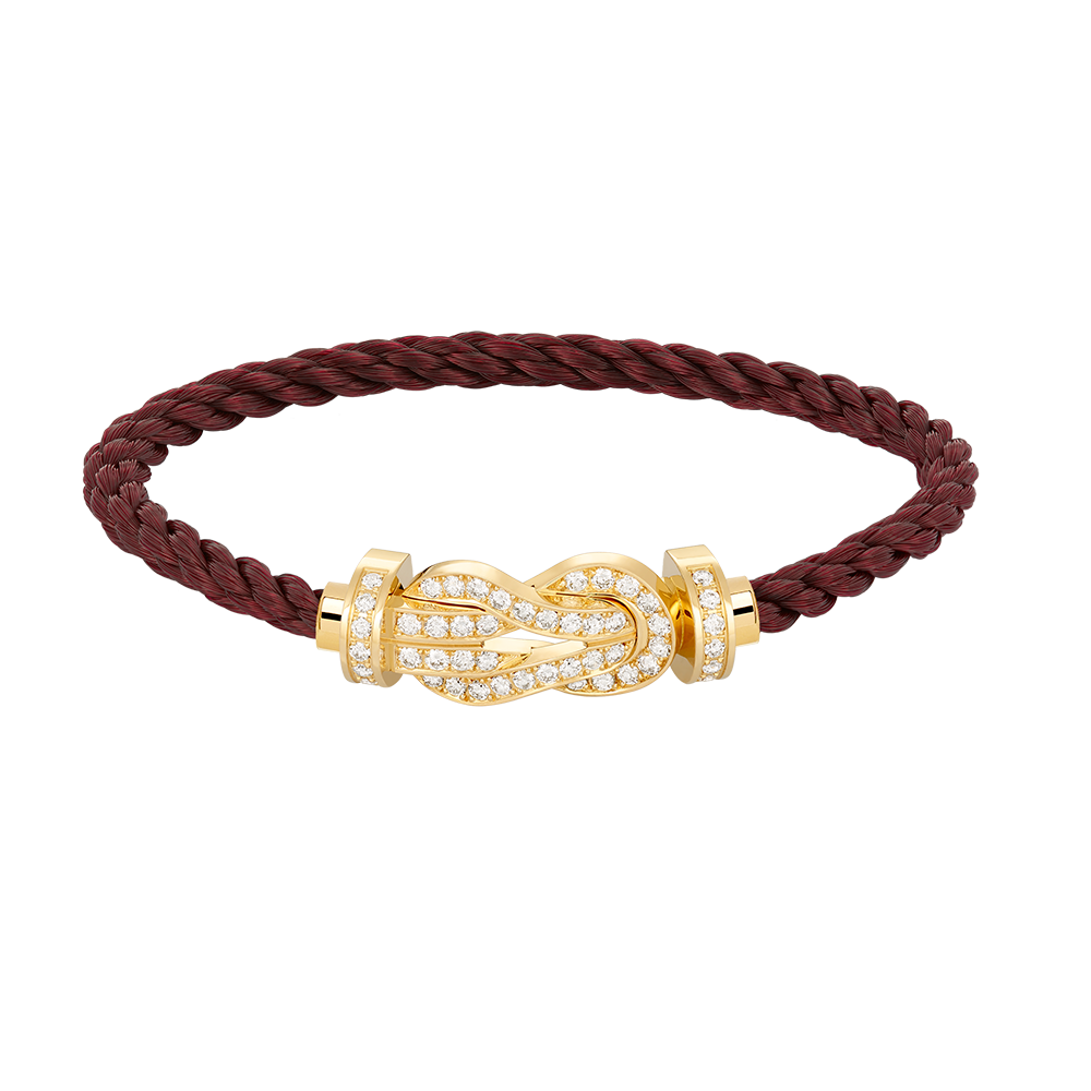 [Charm Aries Jewelry]CHANCE LARGE 8 FIGURE BUCKLE FULLDIAMOND BRACELET GOLD