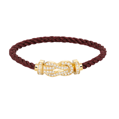 [Charm Aries Jewelry]CHANCE LARGE 8 FIGURE BUCKLE FULLDIAMOND BRACELET GOLD