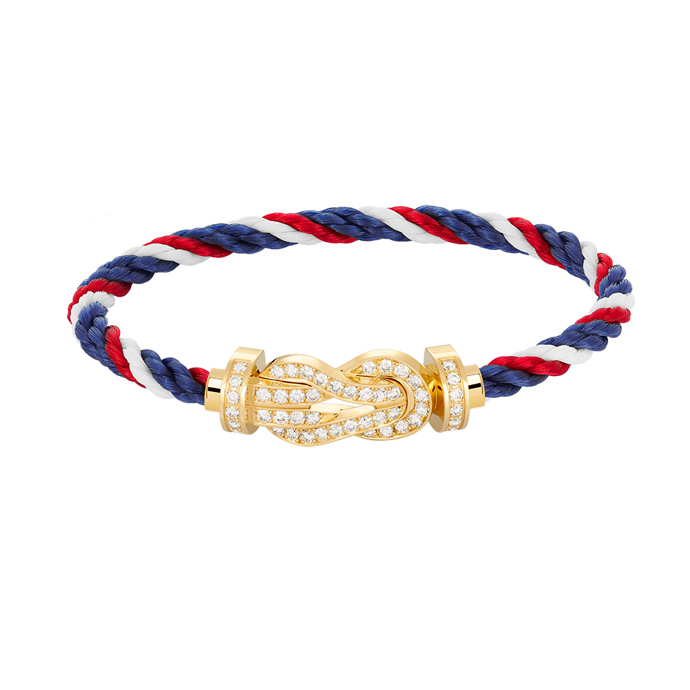 [Charm Aries Jewelry]CHANCE LARGE 8 FIGURE BUCKLE FULLDIAMOND BRACELET GOLD