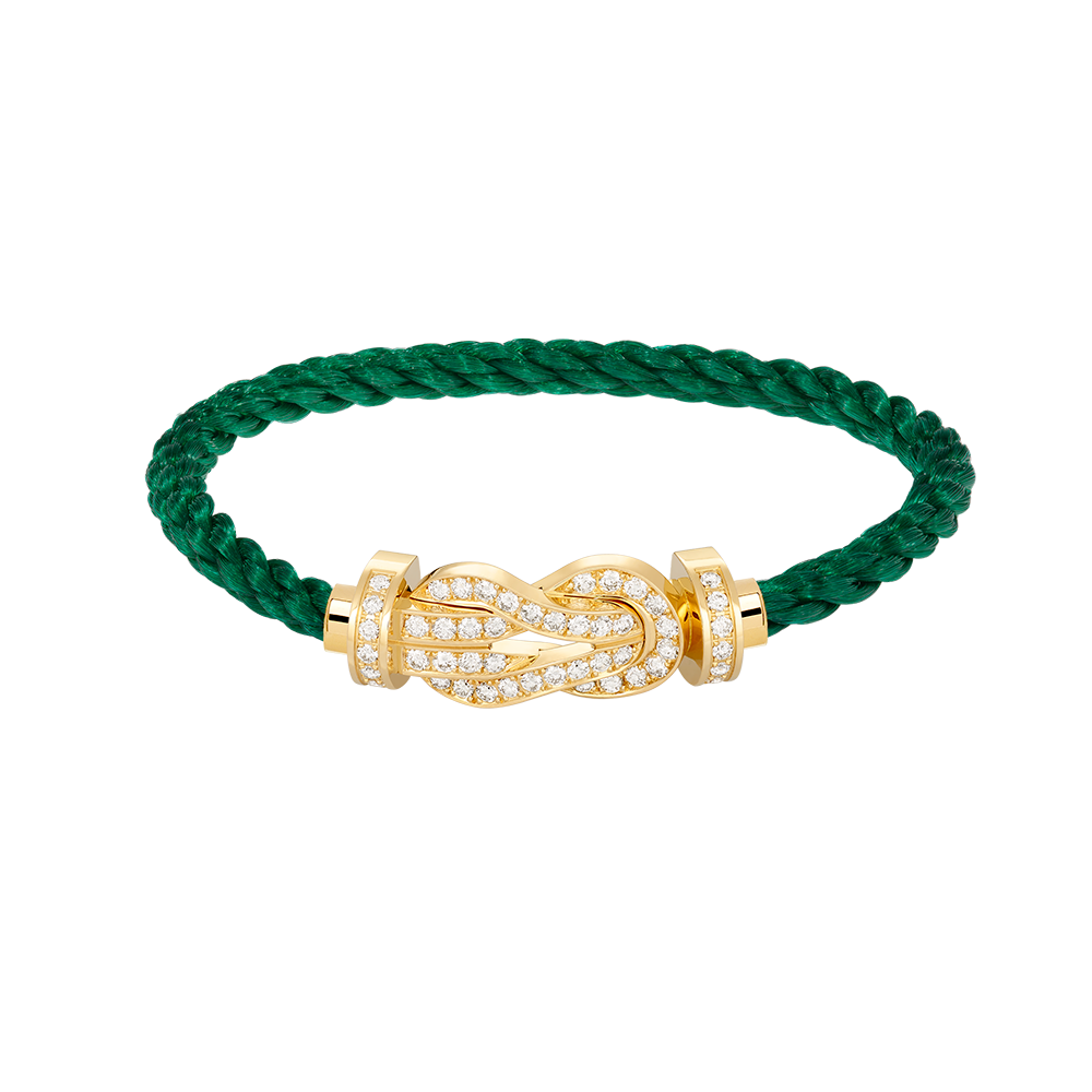 [Charm Aries Jewelry]CHANCE LARGE 8 FIGURE BUCKLE FULLDIAMOND BRACELET GOLD