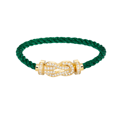 [Charm Aries Jewelry]CHANCE LARGE 8 FIGURE BUCKLE FULLDIAMOND BRACELET GOLD