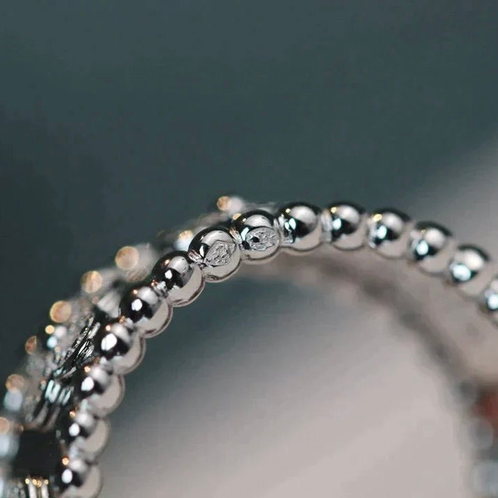 [Charm Aries Jewelry]CLOVER KALEIDOSCOPE RING 10MM