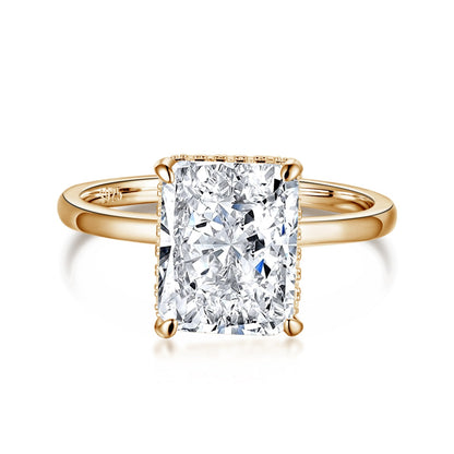 [Charm Aries Jewelry]4.0 Carat Ornate Enchanting Radiand Cut Banquet Ring