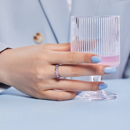 [Charm Aries Jewelry]Unique Colorful Emerald Cut Party Ring