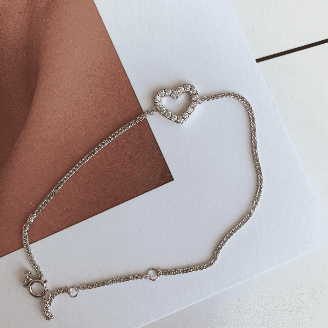 [Charm Aries Jewelry]Heart Shape Lover Bracelet