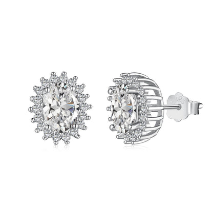 [Charm Aries Jewelry]Delicate Radiant Oval Cut Daily Earrings