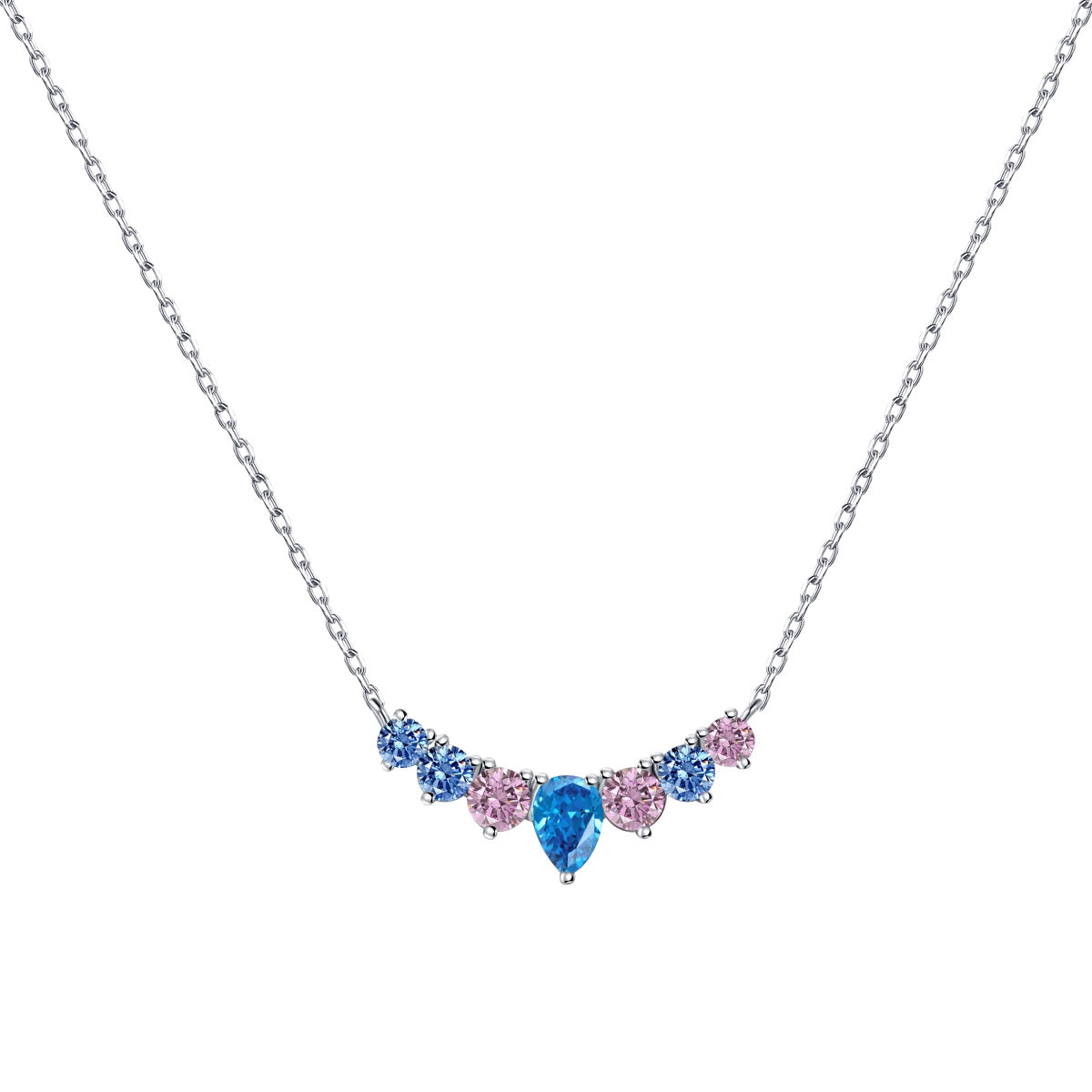 [Charm Aries Jewelry]Dainty Colorful Heart Necklace