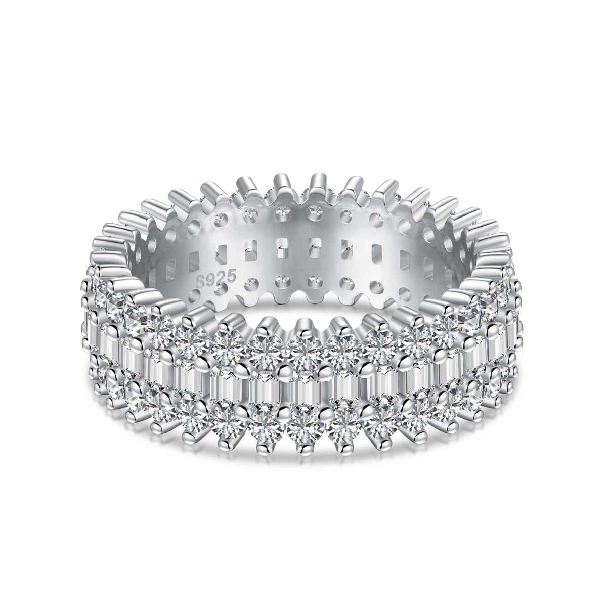 [Charm Aries Jewelry]Ornate Colorful Radiant Cut Daily Ring