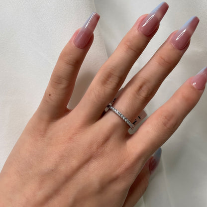[Charm Aries Jewelry]Delicate Sparkling Round Cut Daily Ring