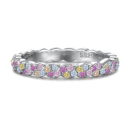 [Charm Aries Jewelry]Dainty Ebullient Round Cut Daily Ring