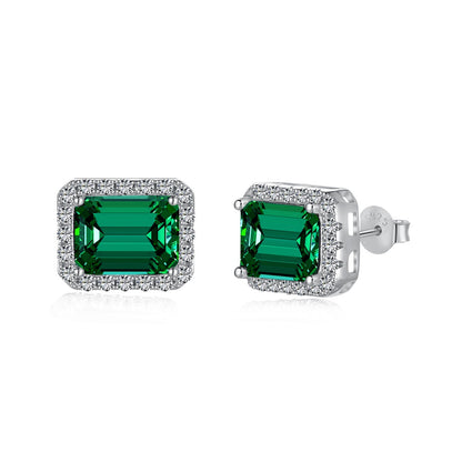 [Charm Aries Jewelry]Luxurious Dainty Emerald Cut Banquet Earrings