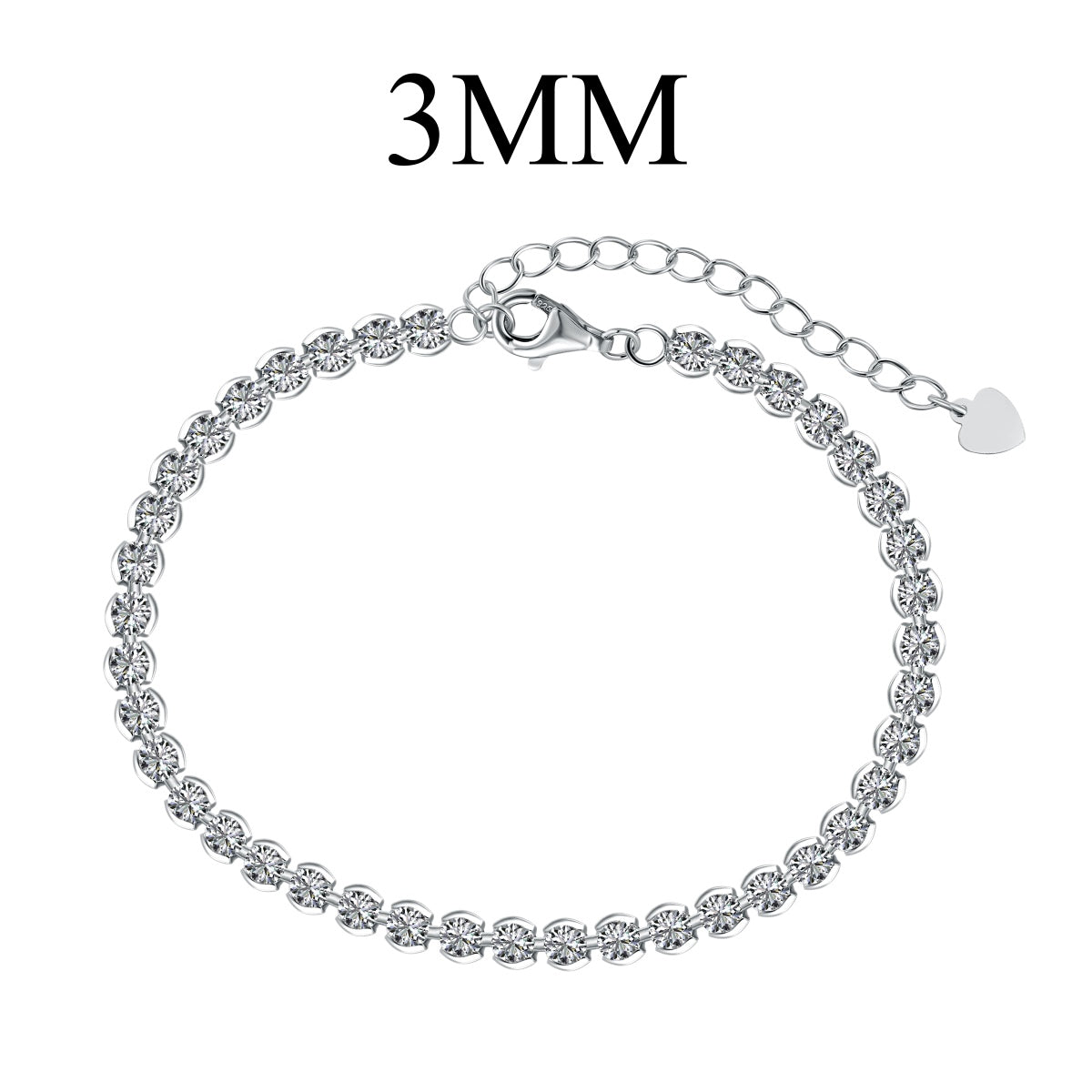 [Charm Aries Jewelry]Ornate  Sparkling Round Cut Daily Bracelet