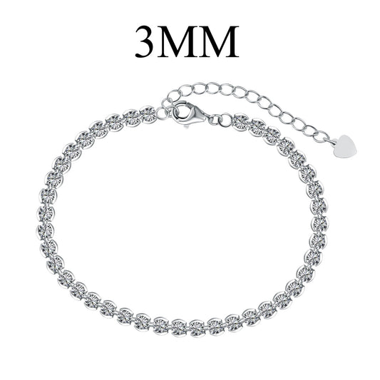 [Charm Aries Jewelry]Ornate  Sparkling Round Cut Daily Bracelet