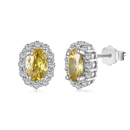 [Charm Aries Jewelry]Delicate Unique Oval Cut Daily Earrings