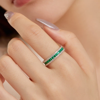 [Charm Aries Jewelry]Delicate Colorful Round Cut Daily Ring