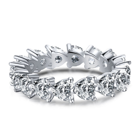 [Charm Aries Jewelry]0.25 Carat Radiant Romance Heart Cut Lover Ring