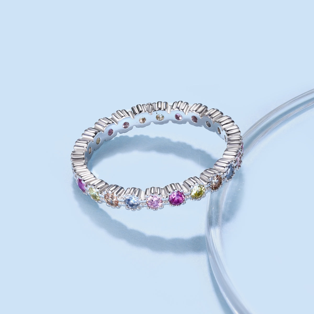 [Charm Aries Jewelry]Exquisite Colorful Round Cut Party Ring