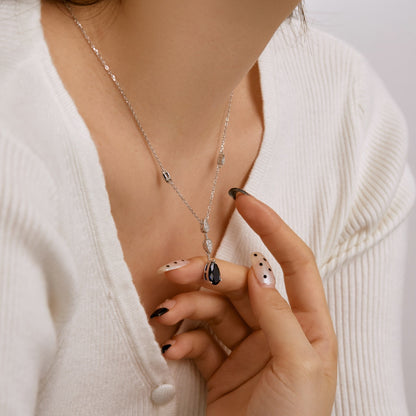 [Charm Aries Jewelry]Dazzling Pear Cut Necklace