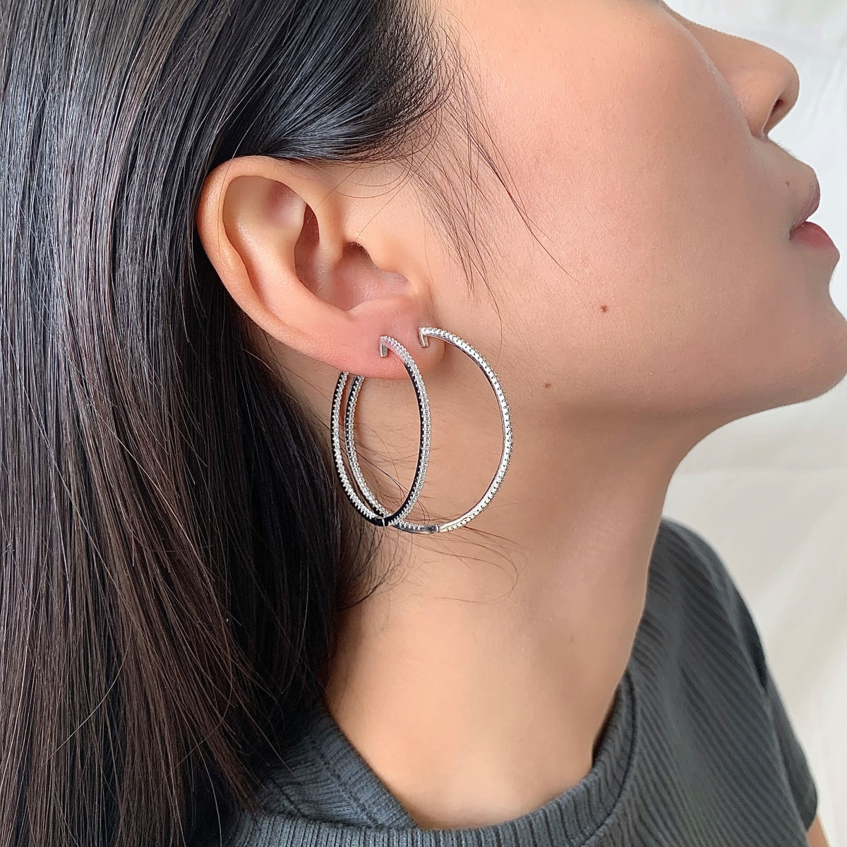 [Charm Aries Jewelry]Popular Large Hoop Earrings