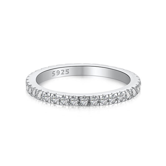 [Charm Aries Jewelry]Delicate Sparkling Round Cut Daily Ring