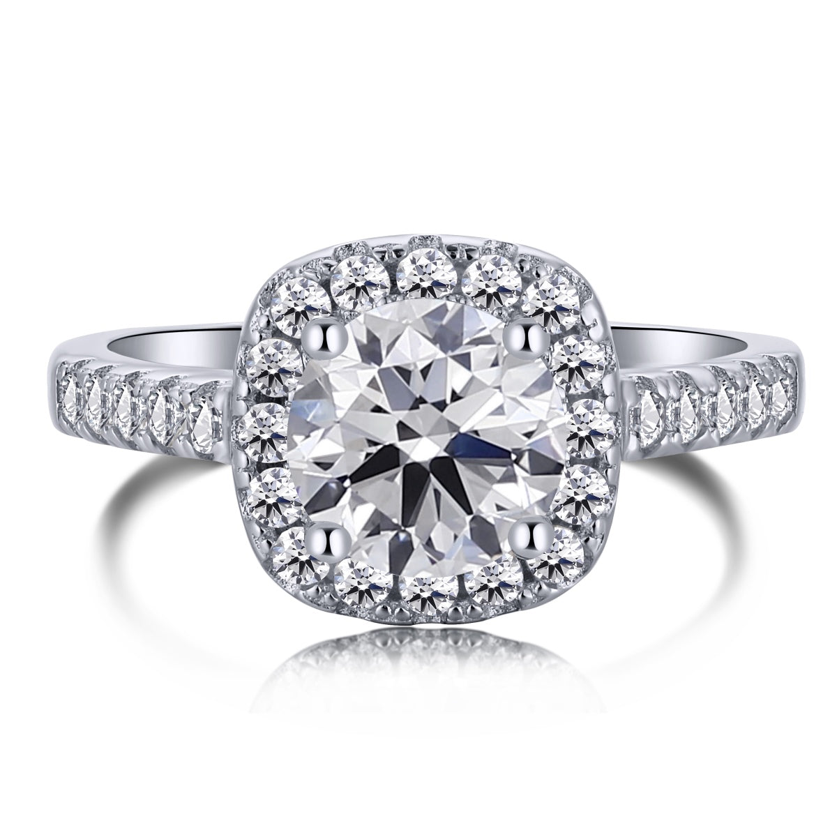 [Charm Aries Jewelry]Dazzling Resplendent Round Cut Wedding Ring