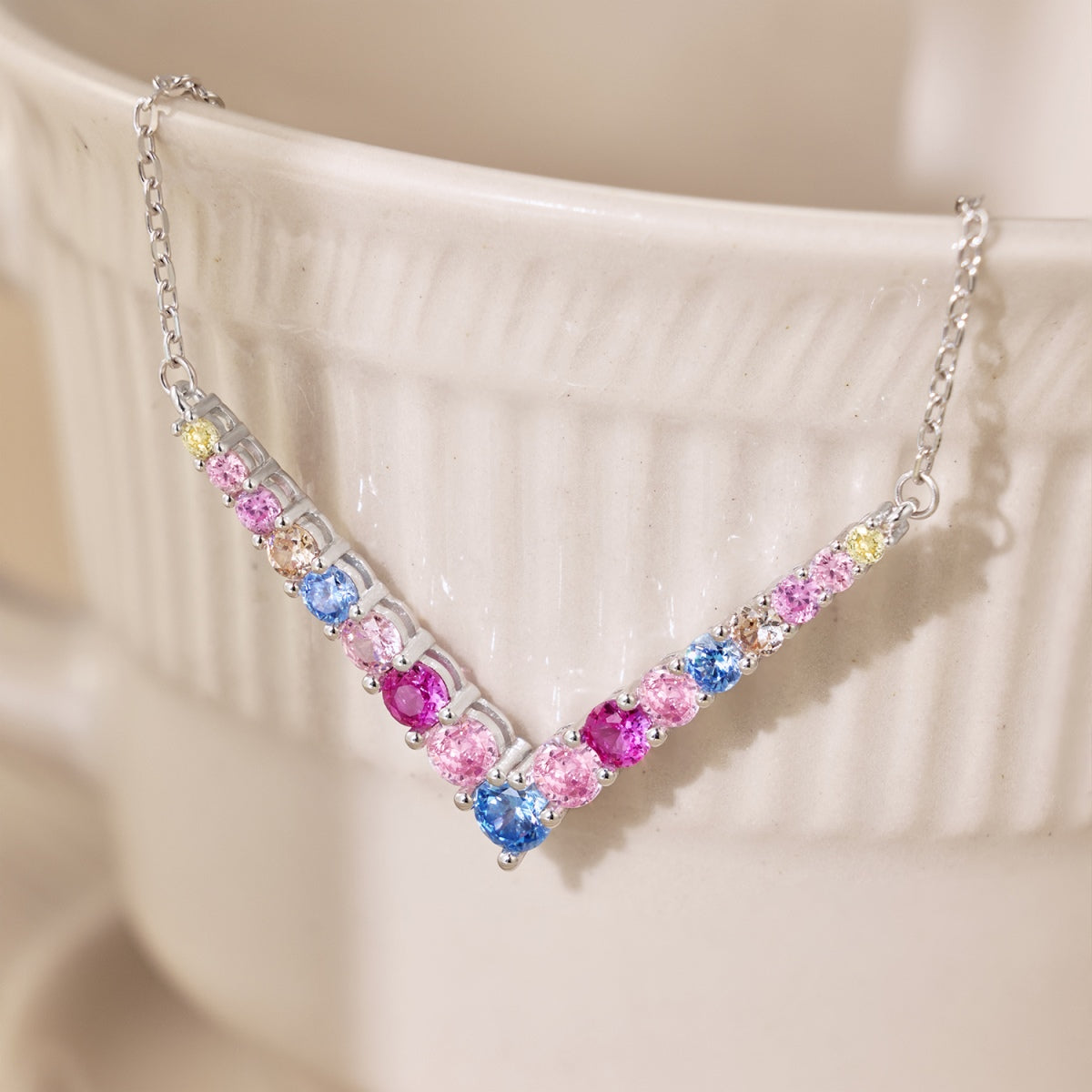 [Charm Aries Jewelry]Ornate Round Cut Necklace