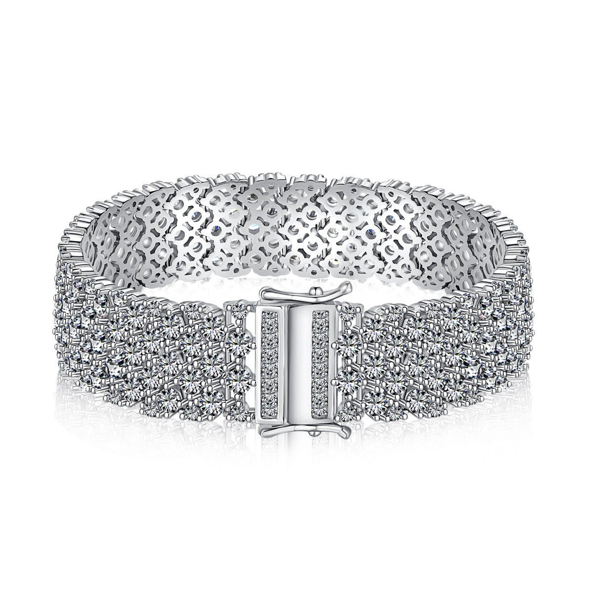 [Charm Aries Jewelry]Ornate Elegant Round Cut Party Bracelet