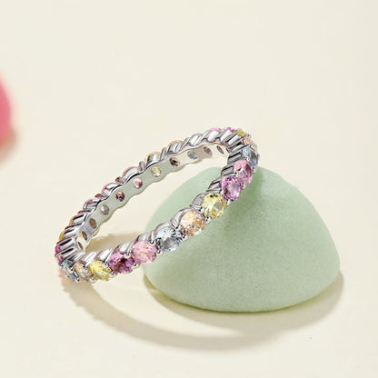 [Charm Aries Jewelry]Dazzling Resplendent Round Cut Party Ring