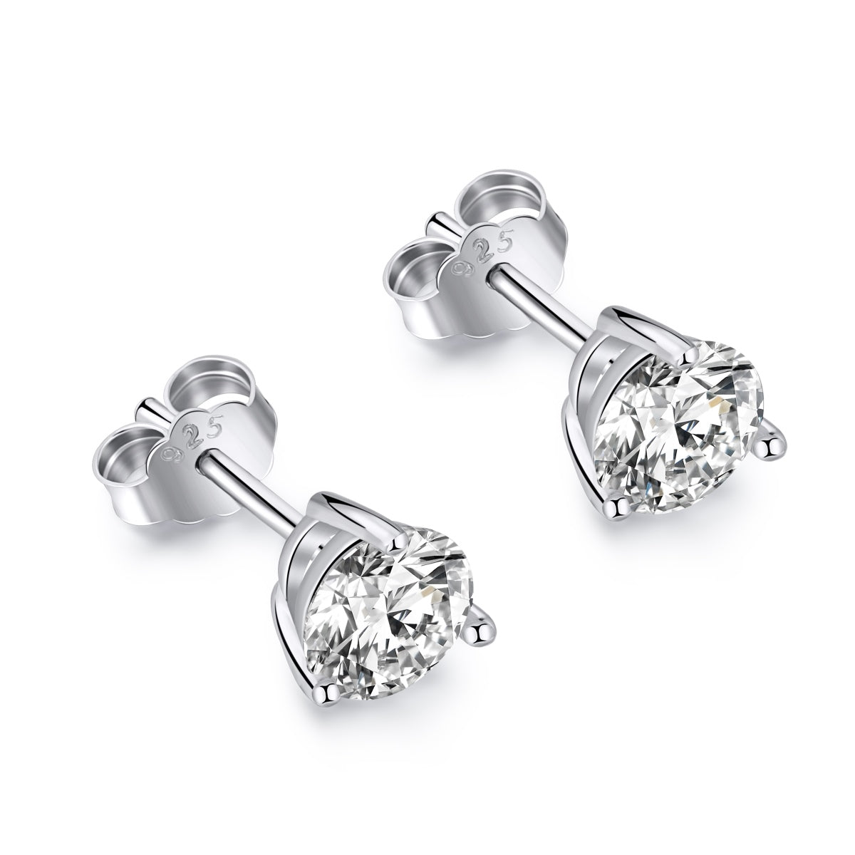 [Charm Aries Jewelry]Dainty Round Shape Earrings