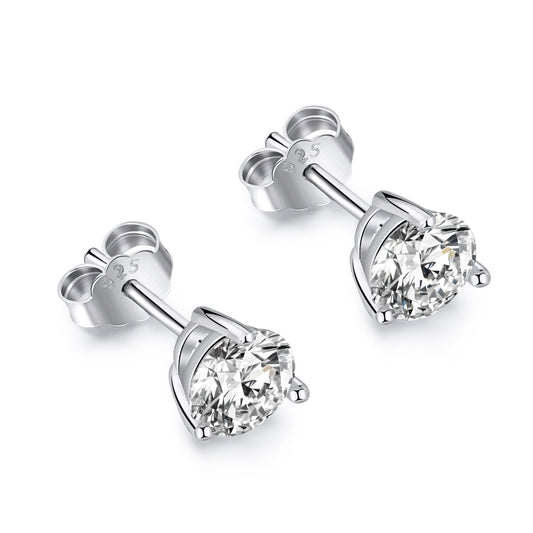 [Charm Aries Jewelry]Dainty Round Shape Earrings