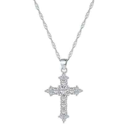 [Charm Aries Jewelry]Delicate Cross Shape Necklace