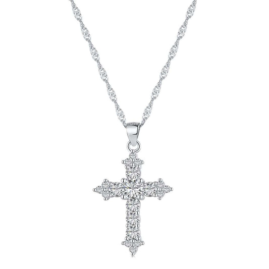 [Charm Aries Jewelry]Delicate Cross Shape Necklace