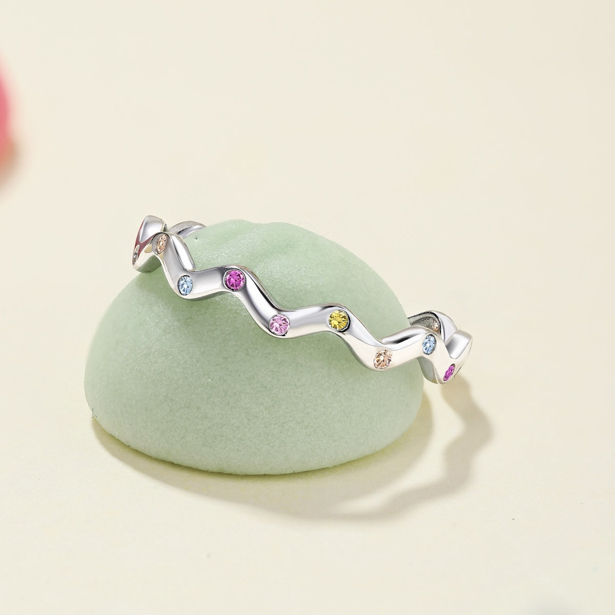 [Charm Aries Jewelry]Ornate Vibrant Round Cut Daily Ring