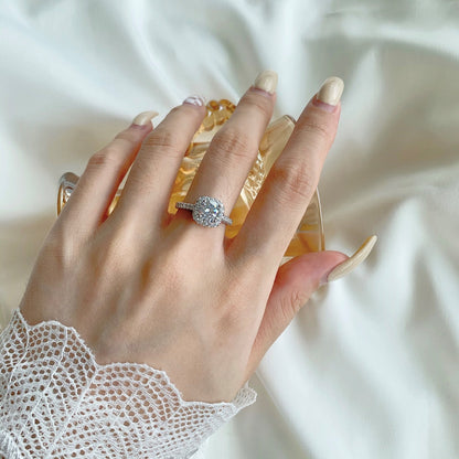 [Charm Aries Jewelry]Dazzling Resplendent Round Cut Wedding Ring