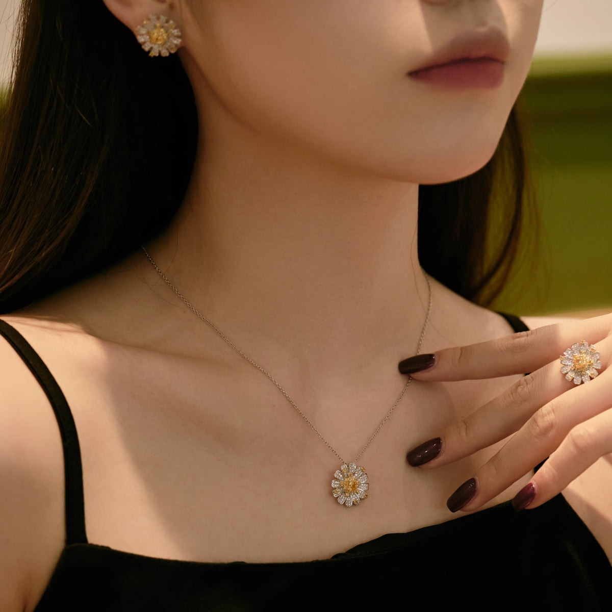 [Charm Aries Jewelry]Exquisite Daisy Necklace