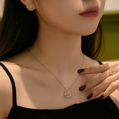[Charm Aries Jewelry]Exquisite Daisy Necklace