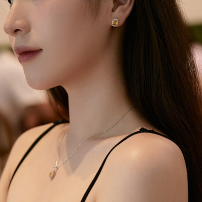 [Charm Aries Jewelry]Delicate Radiant Oval Cut Daily Earrings