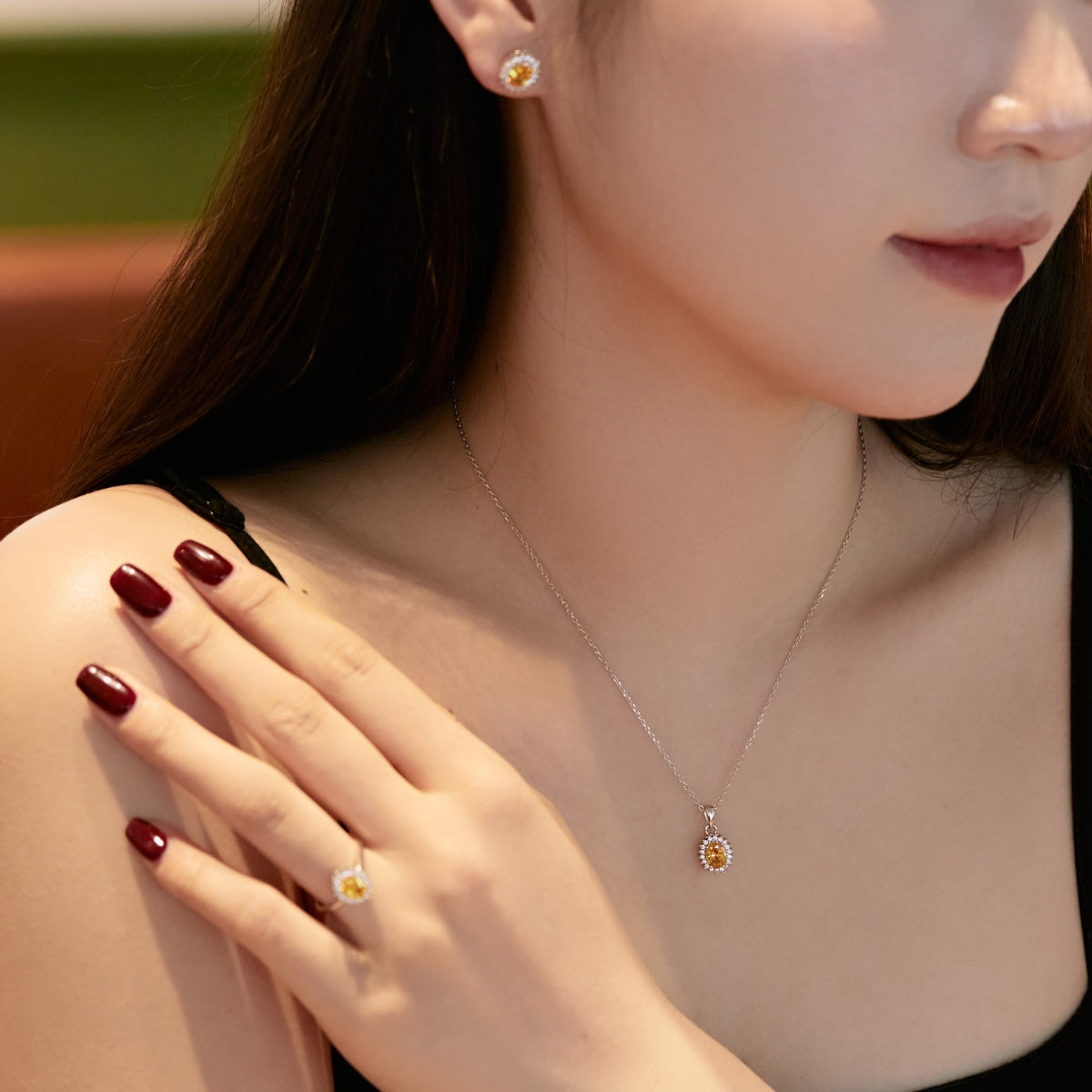 [Charm Aries Jewelry]Delicate Radiant Oval Cut Daily Earrings