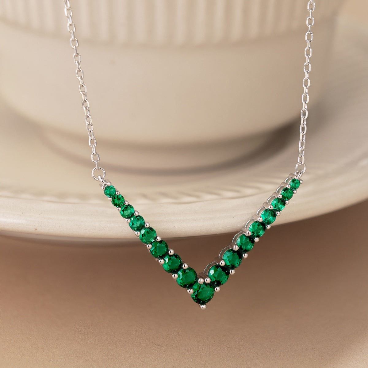 [Charm Aries Jewelry]Ornate Round Cut Necklace