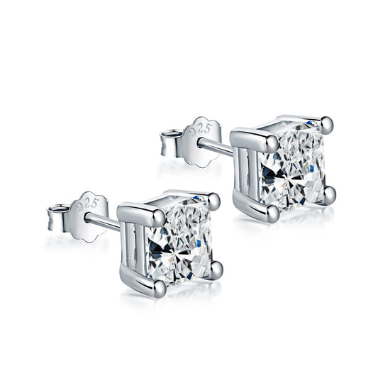 [Charm Aries Jewelry]Delicate Square Shape Earrings