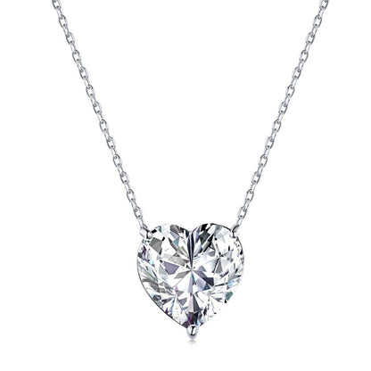 [Charm Aries Jewelry]6.0 carat Radiant Heart Shape Necklace