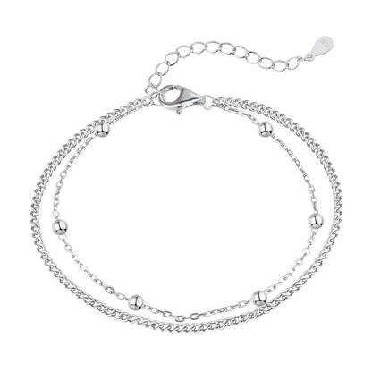 [Charm Aries Jewelry]Delicate Bead Double Layer Bracelet