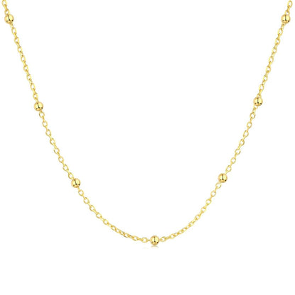 [Charm Aries Jewelry]Small Bead Clavicle Chain Simple Necklace